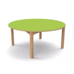 Table ronde 4 pieds t00 naturel