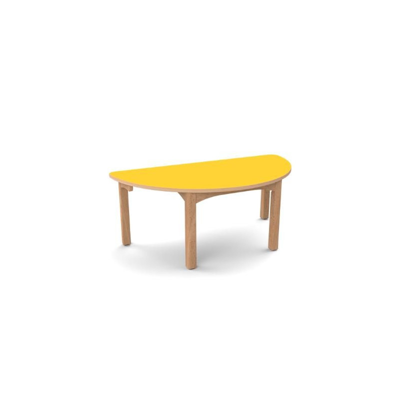 Table en bois 1/2 lune t00 h.36cm wkc