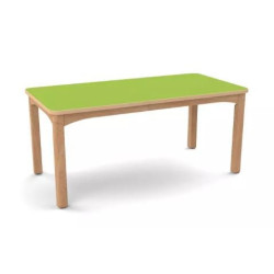 Table en bois 120 x 80 cm t3 vernis