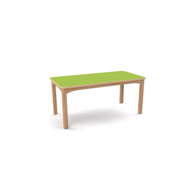 Table en bois 120 x 80 cm t3 vernis