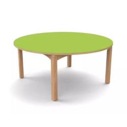 Table ronde 4 pieds T3 - Naturel