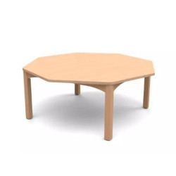 Table octogonale spéciale collectivité T2 - Naturel