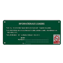 Panneau d'information