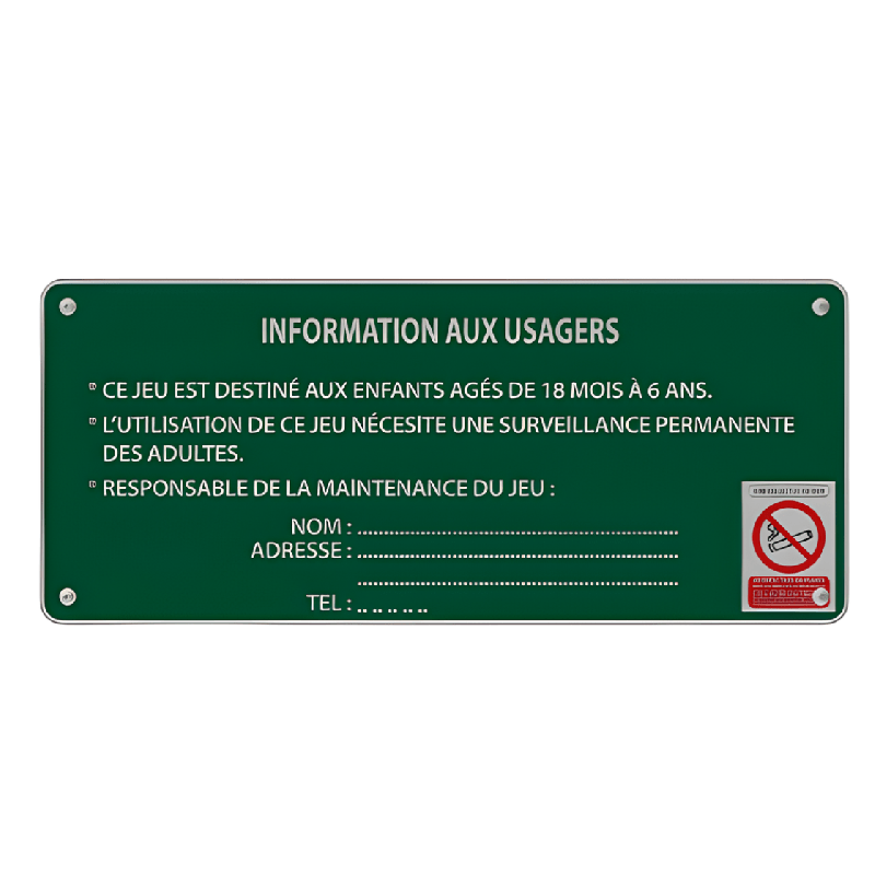 Panneau d'information