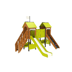 Structure de jeux Actinat - Fixations courtes