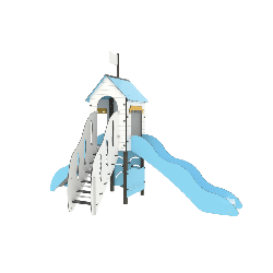 Structure de jeux Mer Tonnerre - Fixations courtes