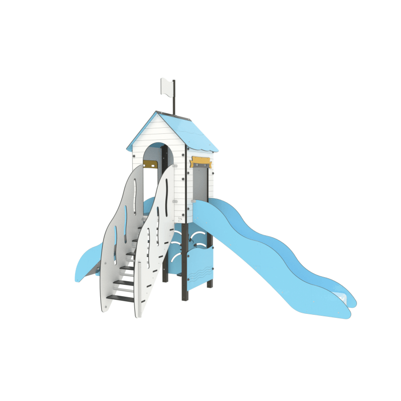 Structure de jeux Mer Tonnerre - Fixations courtes