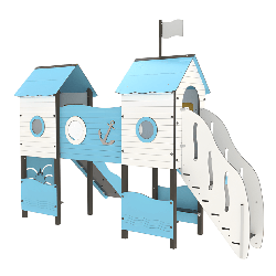 Structure de jeux Mer Thalassa - Fixations courtes