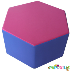 Pouf octogone en mousse pvc h.25cm