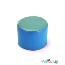 Pouf cylindre en mousse pvc h.25cm