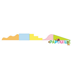 Kit tipas apprentissage de la marche 5 modules en mousse pvc