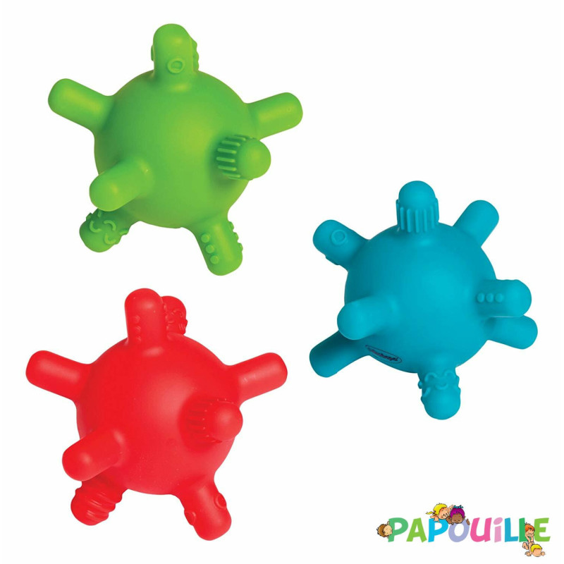 3 balles de dentition
