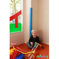 Protection d'angle de mur en mousse gris