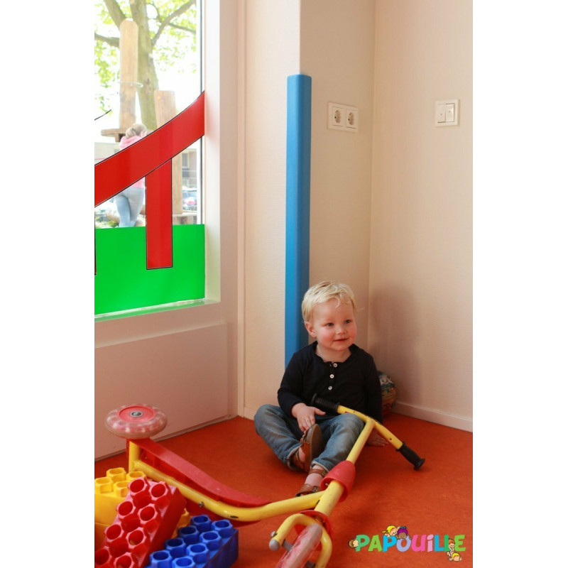 Protection d'angle de mur en mousse gris