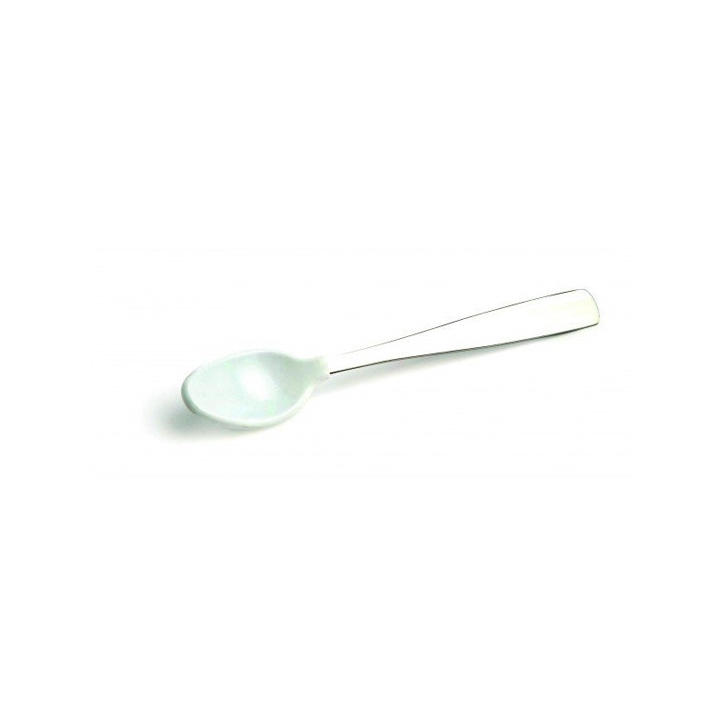 cuillère bébé douce en silicone long manche inox