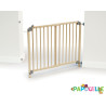 Barrière de sécurité portillon enfant amovible 73-110cm naturel
