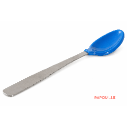 cuillère bébé douce en silicone long manche inox