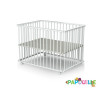 Parc enfant pliant à roulettes réglable 3 hauteurs blanc