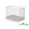 Parc enfant pliant à roulettes réglable 3 hauteurs blanc