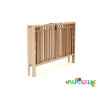 Lit bois pliant 60 x 120 réglable en hauteur vernis