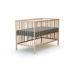 Lit bébé 60x120 simple Naturel  sans traitement ni peinture