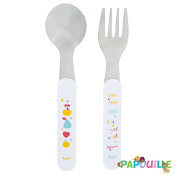 Set de 2 couverts inox 2eme age