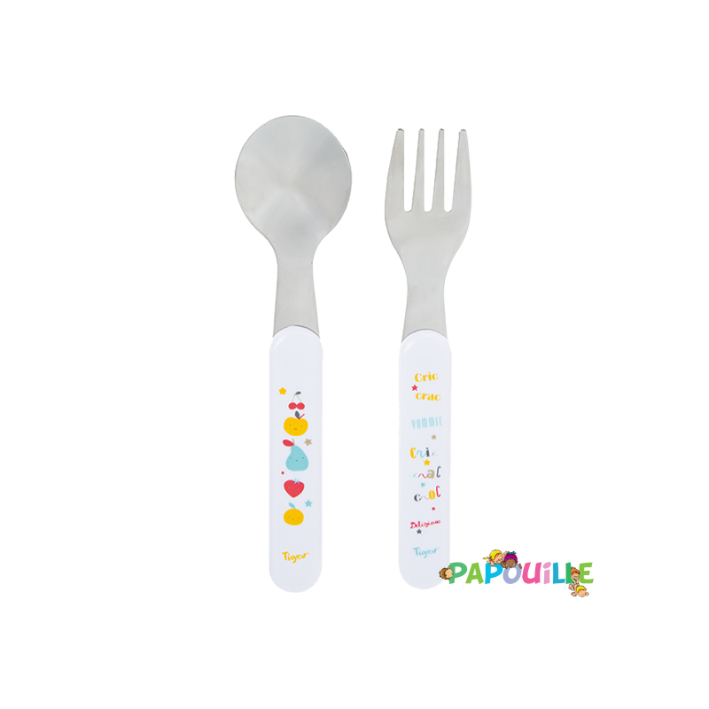 Set de 2 couverts inox 2eme age
