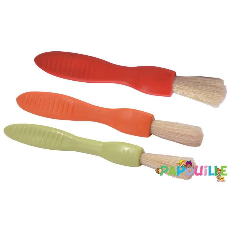 Set de 3 pinceaux petites mains