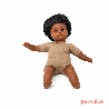 Poupon corps mou avec cheveux africain 30cm garçon