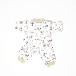 Vêtement pyjama poupée 30 cm petit lapin blanc