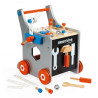 Chariot en bois magnétique établi enfant brico’kids