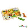 Puzzle 3d le zoo ( pour les enfants de 18 mois et plus )