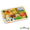 Puzzle 3d le zoo ( pour les enfants de 18 mois et plus )