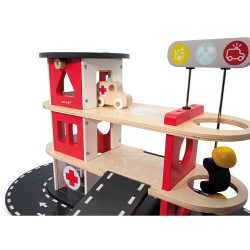 Caserne de pompier enfant - bois