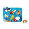 Puzzle à Tenons en Bois Animaux marins