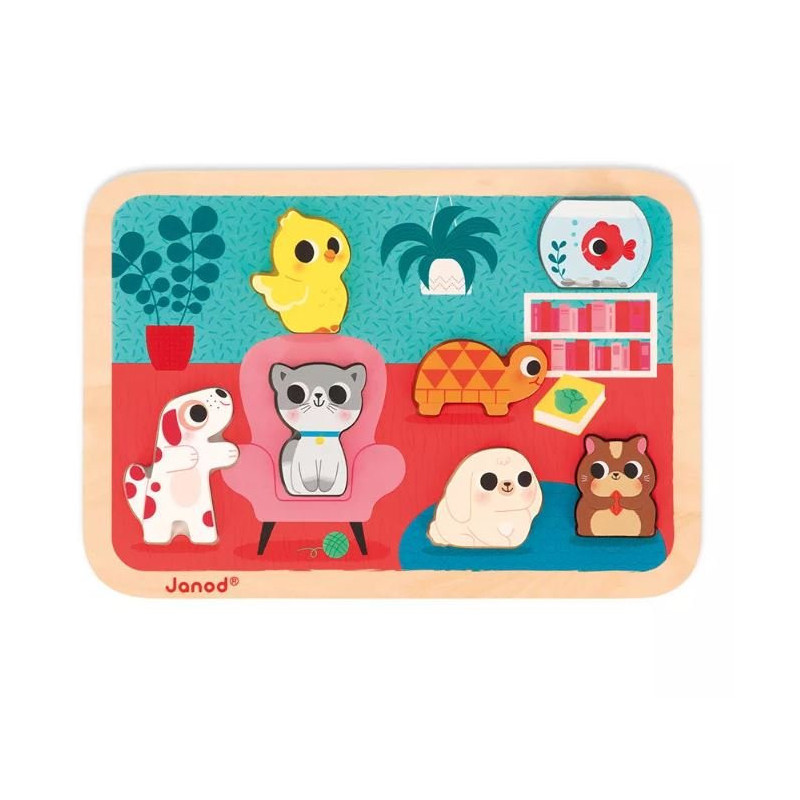 Puzzle 7 pièces - Les animaux domestiques
