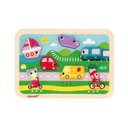 Puzzle Véhicules 7 pièces Chat et souris