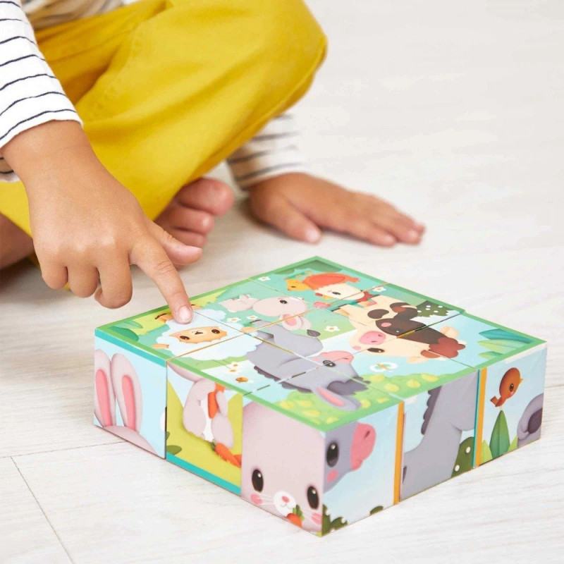 9 Cubes Animaux De La Ferme