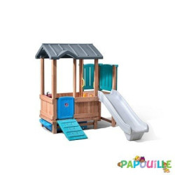 Cabane aventure et toboggan step2
