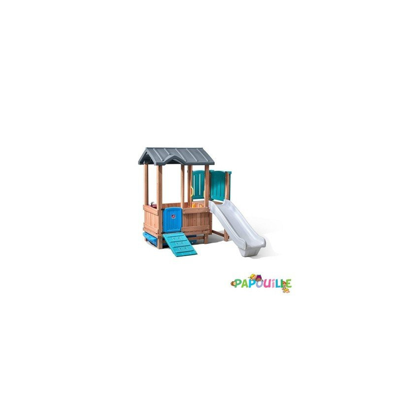 Cabane aventure et toboggan step2