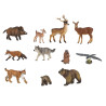 Lot de 11 animaux de la foret (figurines papo)