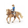Lot de 4 figurines cheval -enfant-