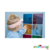 Miroirs acrylique de couleur enfant 15x15cm - lot de 6