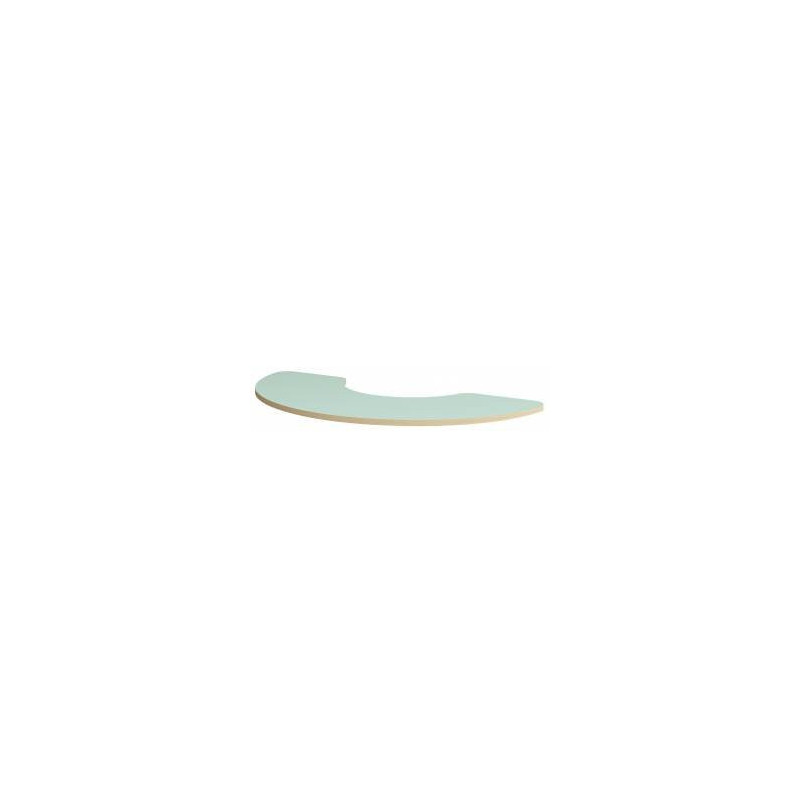 Table demi lune Bleu