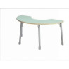 Table demi lune Bleu
