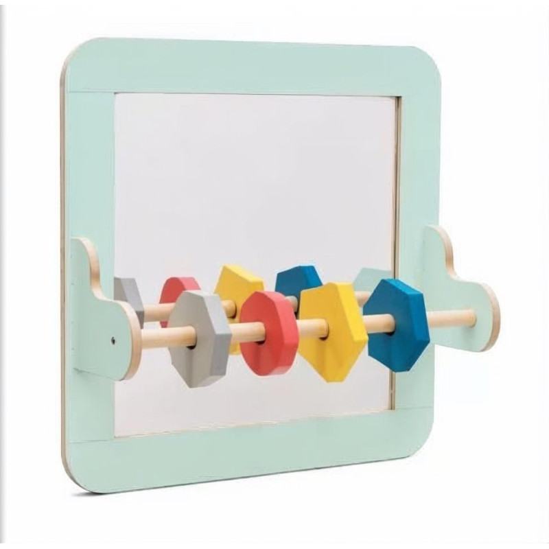 Miroir mural avec barre et éléments de manipulation