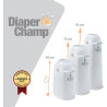 Poubelle à couches bébé 50 couches diaper