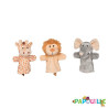 Les 3 marionnettes animaux sauvages