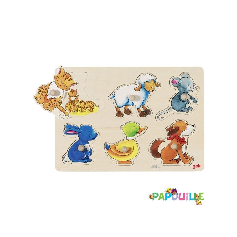 Puzzles avec images cachées maman et ses petits