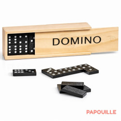 Jeu de dominos boîte en bois